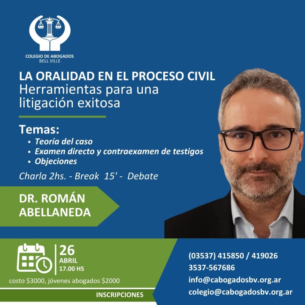 La oralidad en el proceso civil - Herramientas para una litigación exitosa