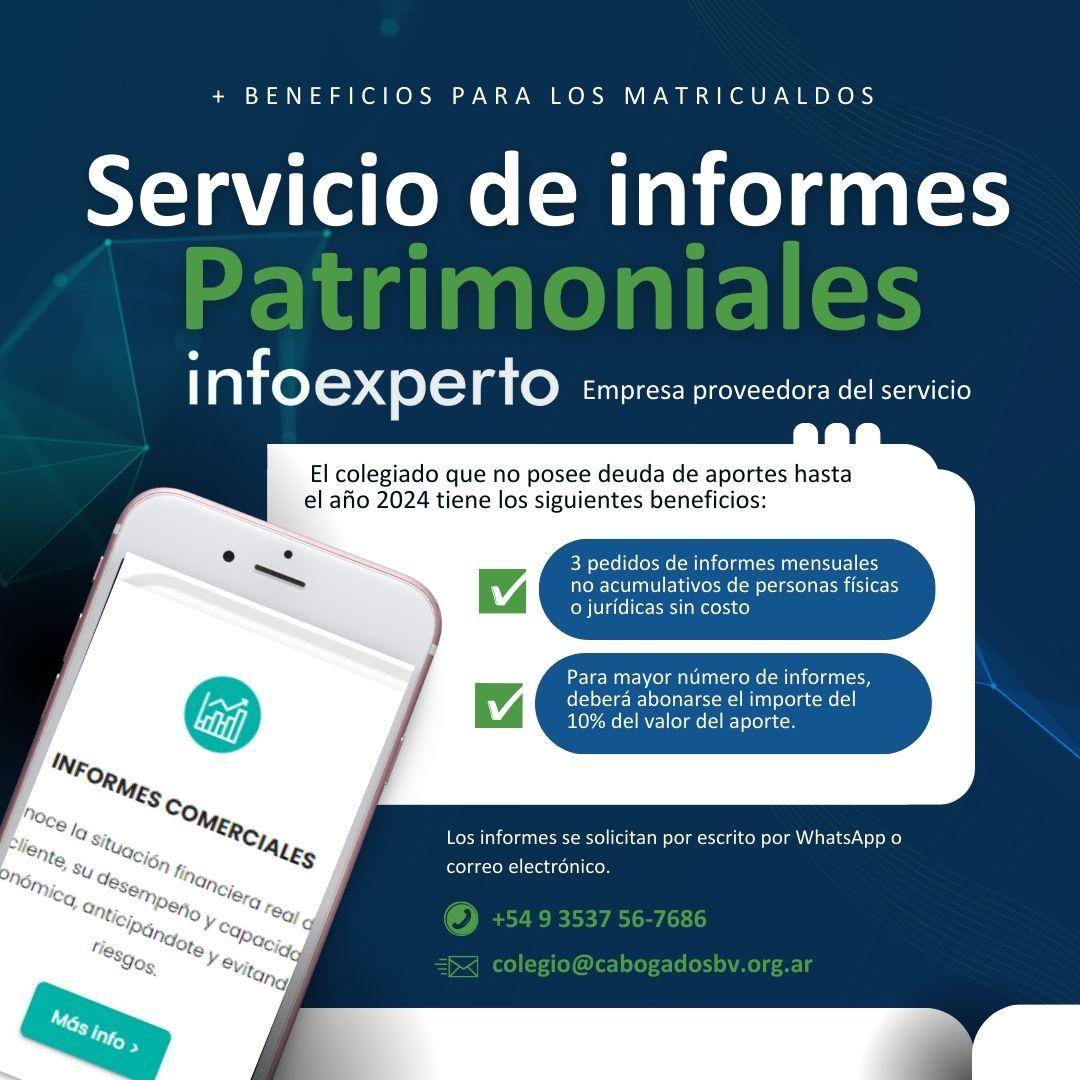 Servicio de Informes Patrimoniales - Infoexperto