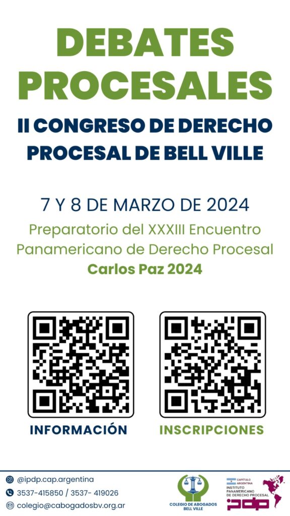 II CONGRESO DE DERECHO PROCESAL DE BELL VILLE - "DEBATES PROCESALES"