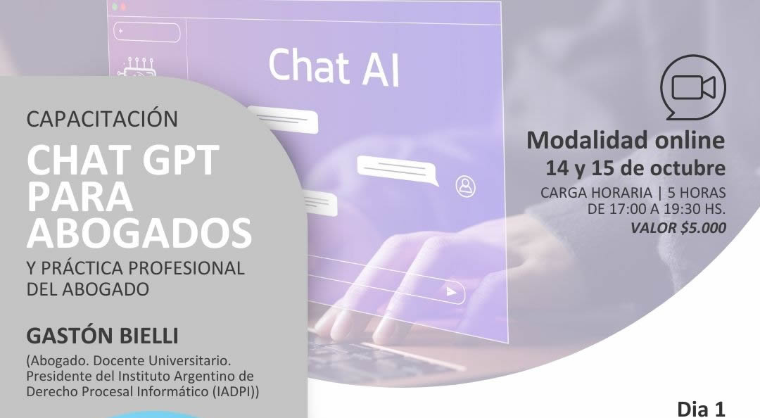 Capacitación - CHAT GPT para Abogados