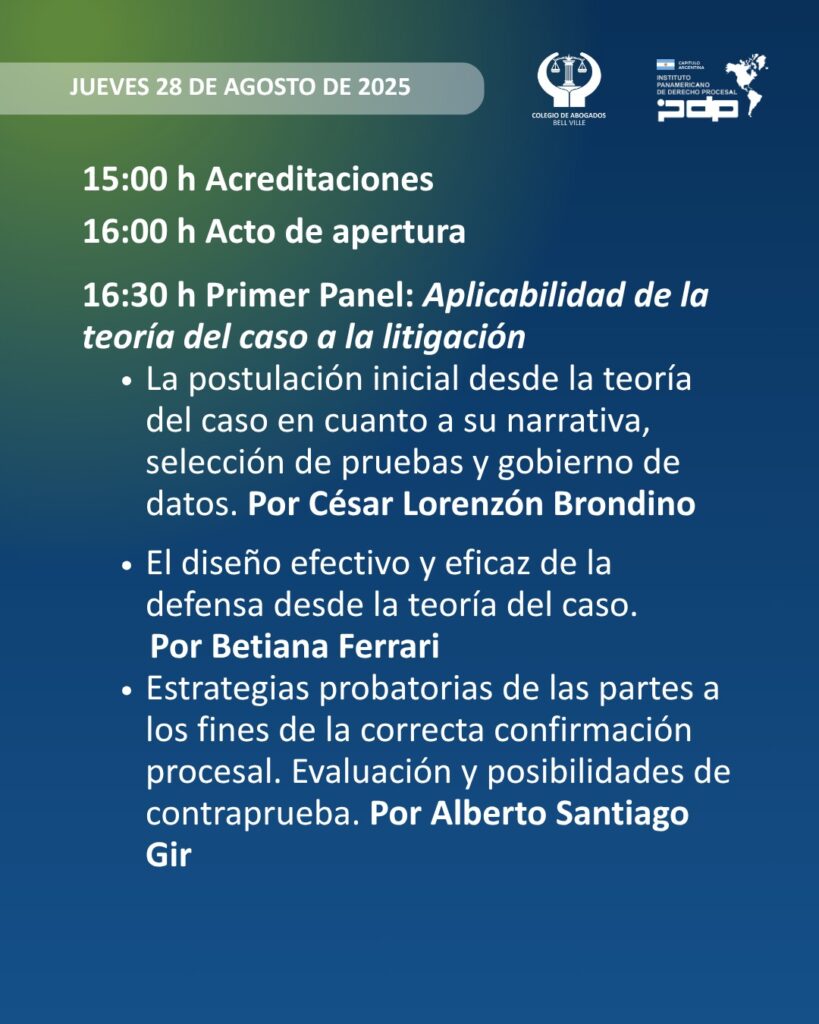 TERCER CONGRESO DE DERECHO PROCESAL DE BELL VILLE