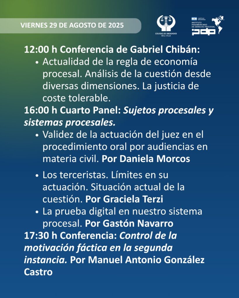 TERCER CONGRESO DE DERECHO PROCESAL DE BELL VILLE