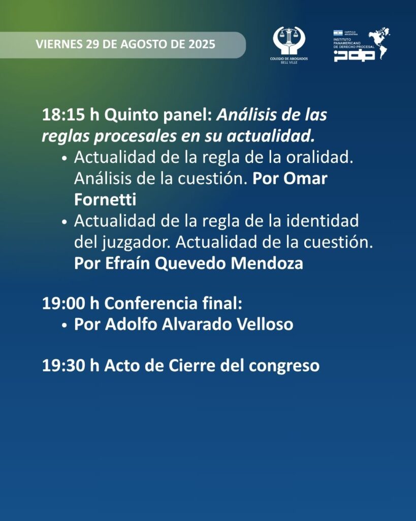 TERCER CONGRESO DE DERECHO PROCESAL DE BELL VILLE