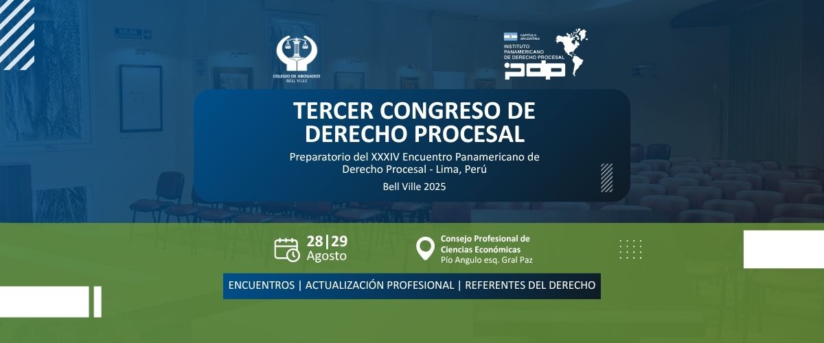 TERCER CONGRESO DE DERECHO PROCESAL DE BELL VILLE